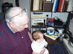 Grandpa Hal teaching me to surf the internet (102kb)