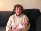 Grandma Valerie and Eliza (141kb)