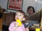 Eliza with granny Jane in the background (40kb)