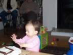and more Eliza getting into the cake (39kb)